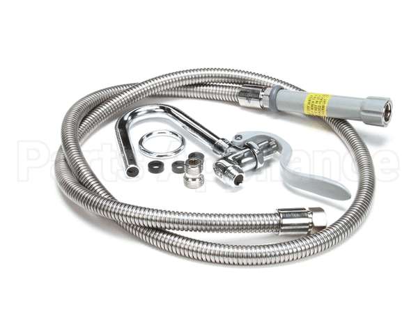 B-0102-A T&S Brass Pot & Glass Filler, Hook Nozzle, 68 Flex