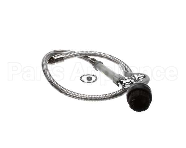 B-0106 T&S Brass Spray Valve With Brush And 44 Flexible S