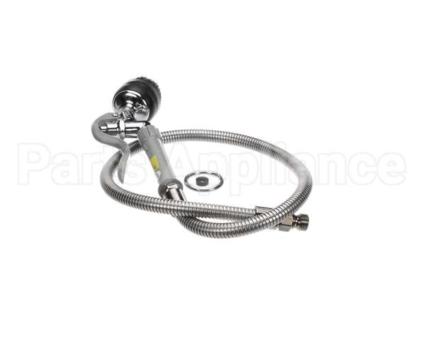 B-0106 T&S Brass Spray Valve With Brush And 44 Flexible S