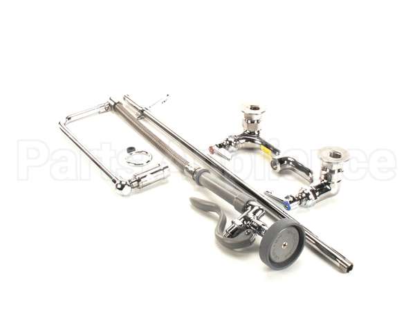 B-0131 T&S Brass Pre-Rinse, Overhead Swivel Arm, 8 Wall M