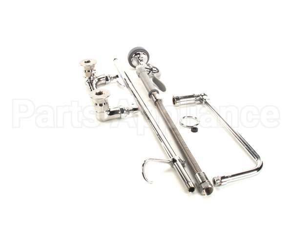 B-0131 T&S Brass Pre-Rinse, Overhead Swivel Arm, 8 Wall M