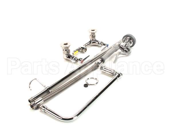 B-0131 T&S Brass Pre-Rinse, Overhead Swivel Arm, 8 Wall M