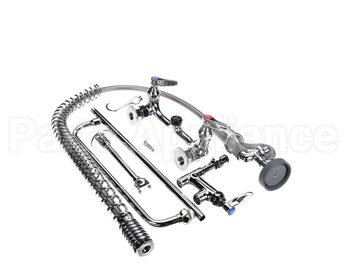 B-0133-ADF14-B T&S Brass Easyinstall Pre-Rinse, Spring Action, 8