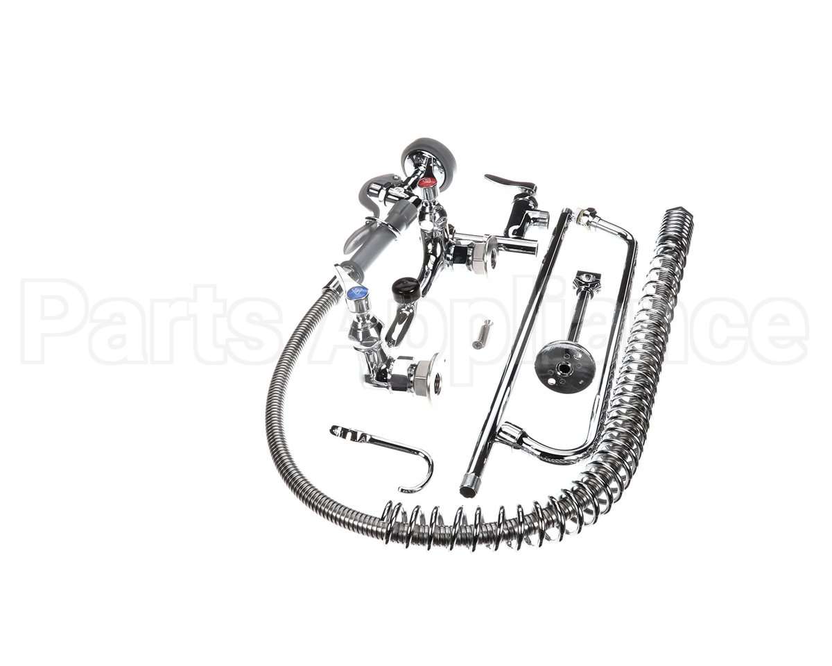 B-0133-ADF14-B T&S Brass Easyinstall Pre-Rinse, Spring Action, 8