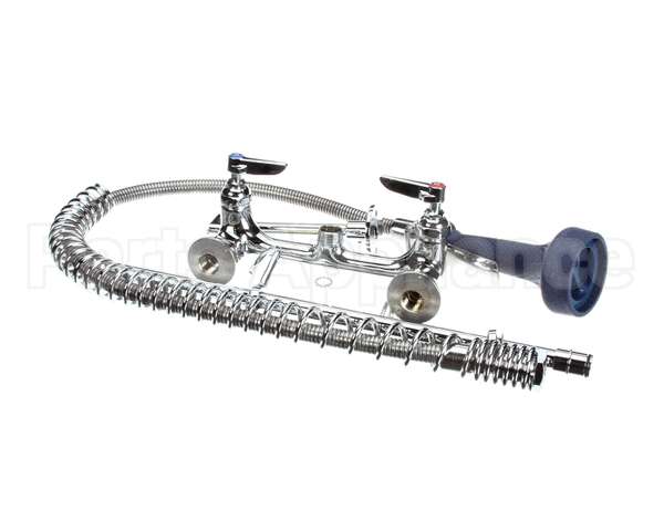 B-0133-B08 T&S Brass Easyinstall Pre-Rinse: 8 Wall Mount, 1/2