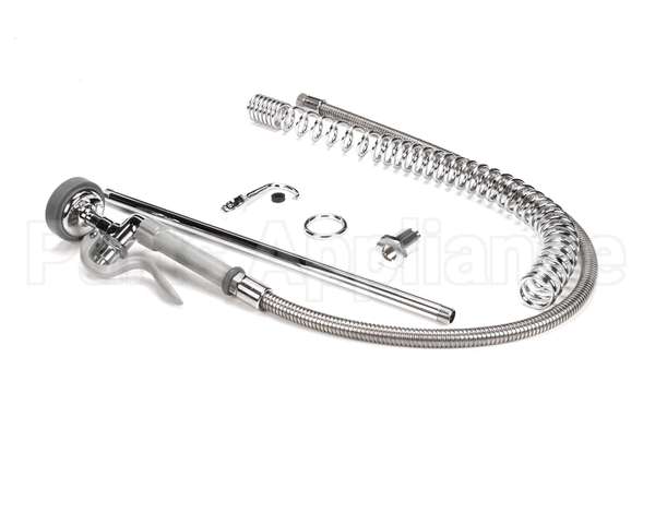 B-0133-LB T&S Brass Pre-Rinse, Spring Action, 18 Riser, 44 H