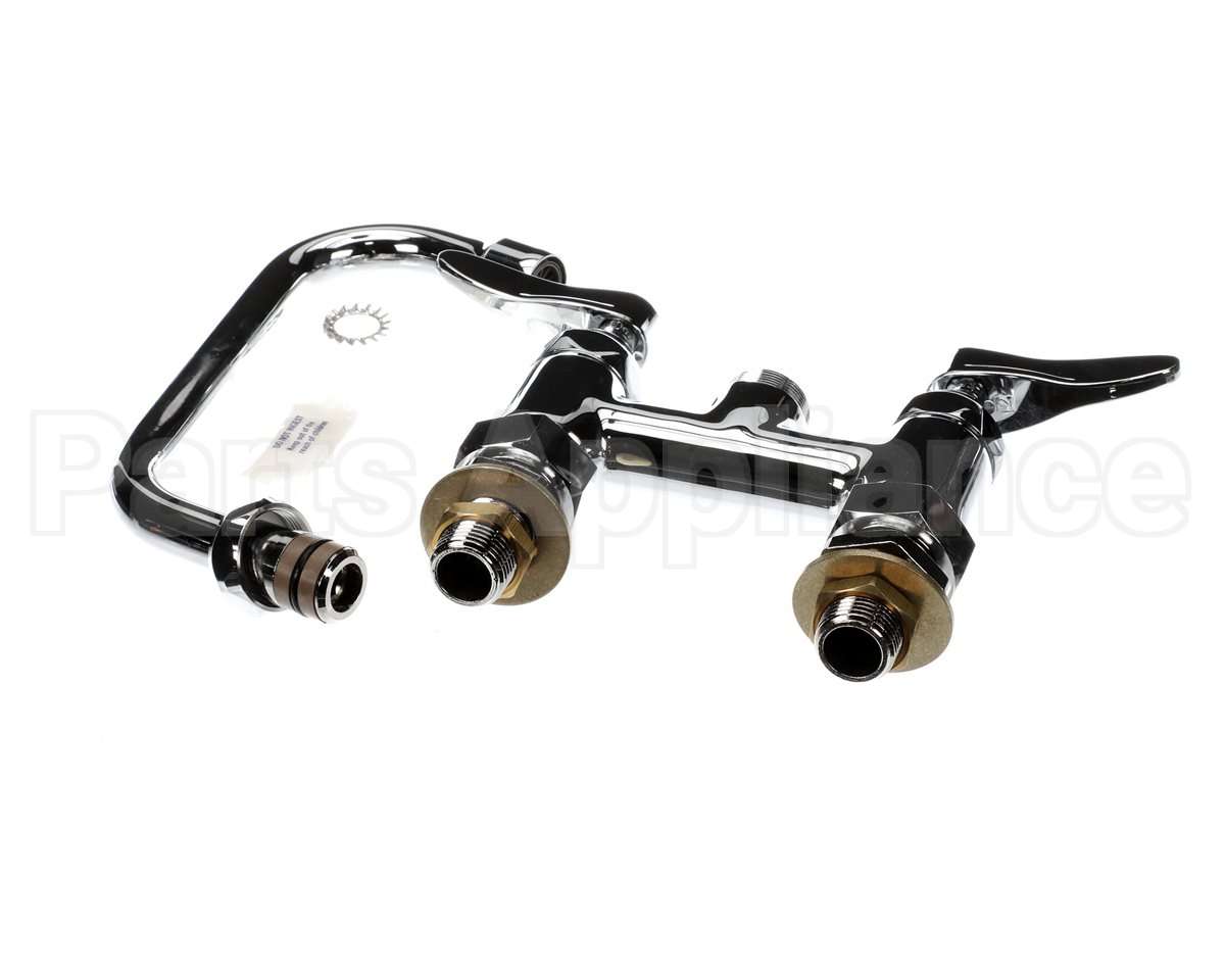 B-0228-CC T&S Brass Double Pantry Faucet, Deck Mount, 4 Cent