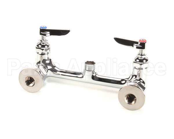 B-0230-LN T&S Brass Double Pantry Swivel Base Faucet, Wall M