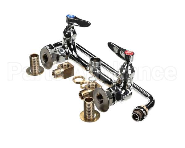 B-0231-02 T&S Brass 8 Wall Mount Faucet 12 Npt Elbows 12