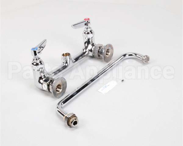 B-0231 T&S Brass Double Pantry Faucet, Wall Mount, 8 Cent