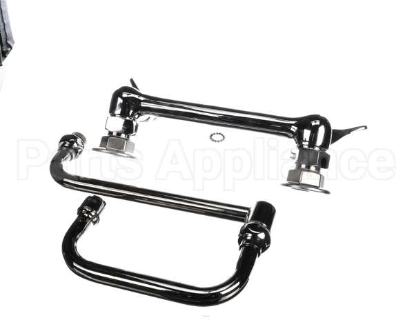 B-0266-CR-SC T&S Brass Dual Pantry Mixing Faucet 8 Wall Mount