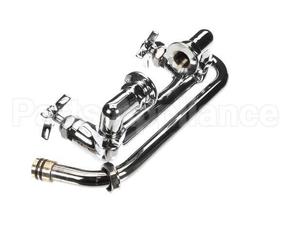 B-0293 T&S Brass Big-Flo Mixing Faucet, 8 Deck Mount, 12