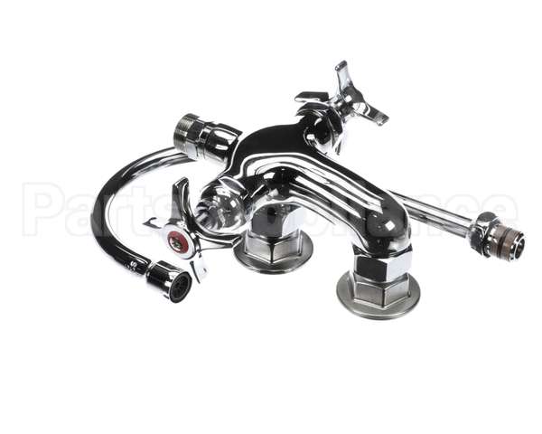 B-0316 T&S Brass Vertical Double Pantry Faucet, Wall Moun