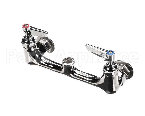 B-0330-LN T&S Brass Double Pantry Base Faucet, Wall Mount, 8