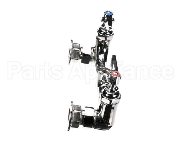 B-0330-LN T&S Brass Double Pantry Base Faucet, Wall Mount, 8