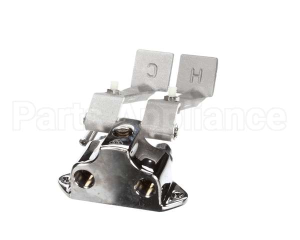 B-0505 T&S Brass Double Pedal Valve, Ledge Mount, 1/2 Npt