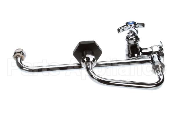B-0592 T&S Brass Pot Filler, Wall Mount, Single Control,