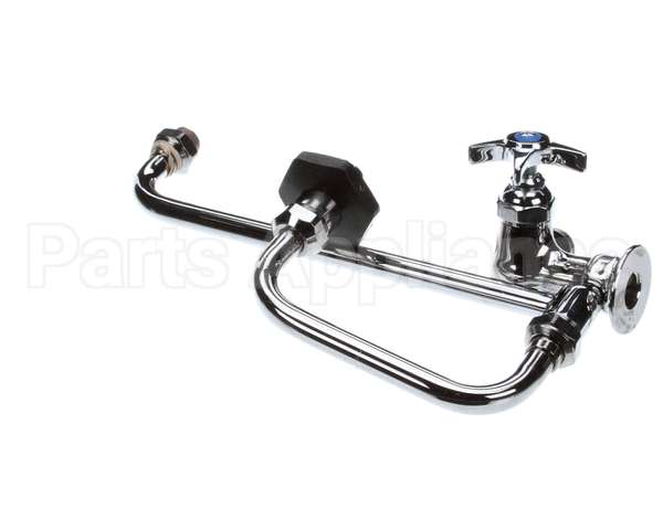 B-0592 T&S Brass Pot Filler, Wall Mount, Single Control,