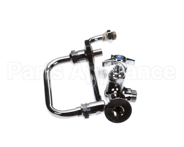 B-0592 T&S Brass Pot Filler, Wall Mount, Single Control,