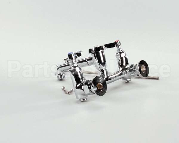 B-0665-BSTP T&S Brass Service Sink Faucet, Wall Mount, 8 Cente