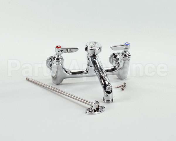 B-0665-BSTP T&S Brass Service Sink Faucet, Wall Mount, 8 Cente