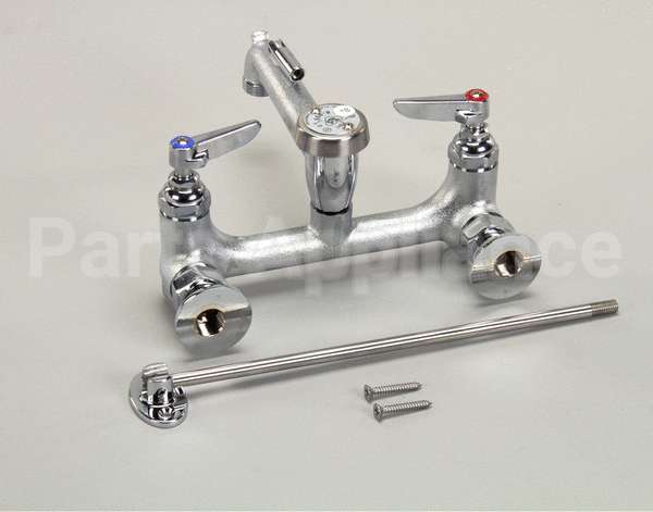 B-0665-BSTR T&S Brass Service Sink Faucet, Wall Mount, 8 Cente