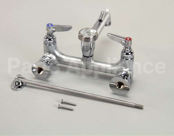 B-0665-BSTR T&S Brass Service Sink Faucet, Wall Mount, 8 Cente