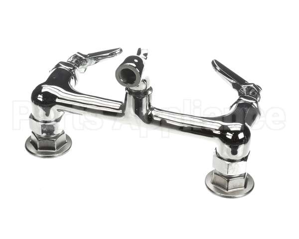 B-0672-POL T&S Brass Service Sink Faucet Wall Mount 8 Cente