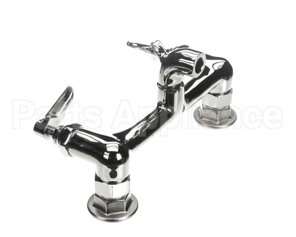 B-0672-POL T&S Brass Service Sink Faucet Wall Mount 8 Cente