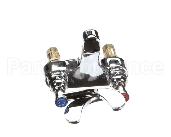 B-0890 T&S Brass Lavatory Faucet, 4 Deck Mount, Cast Spou