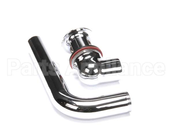 B-0898-OF T&S Brass Grid Drain Assembly, Offset, Polished Ch