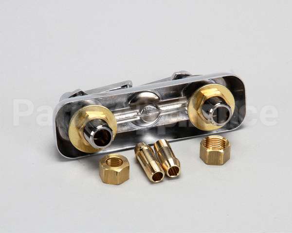 B-1110-LN T&S Brass Workboard Faucet, Deck Mount, 4 Centers,