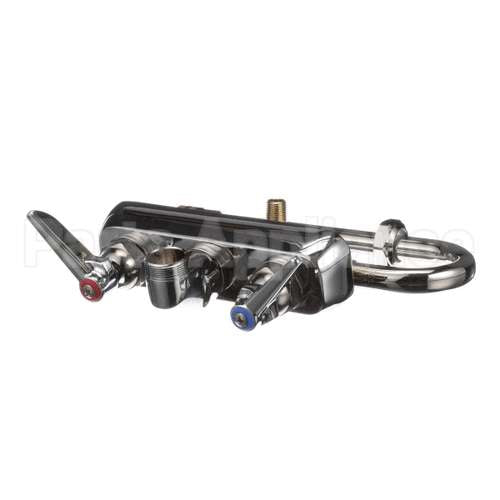 B-1115-132X T&S Brass Workboard Faucet, Wall Mount, 4 Centers,