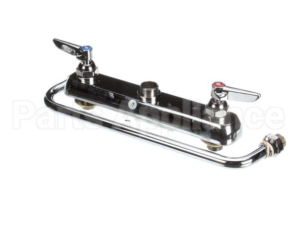 B-1123 T&S Brass Workboard Faucet, Deck Mount, 8 Centers,
