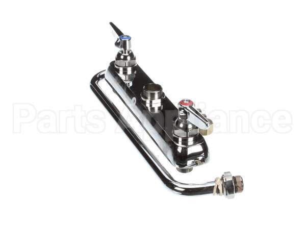 B-1123 T&S Brass Workboard Faucet, Deck Mount, 8 Centers,