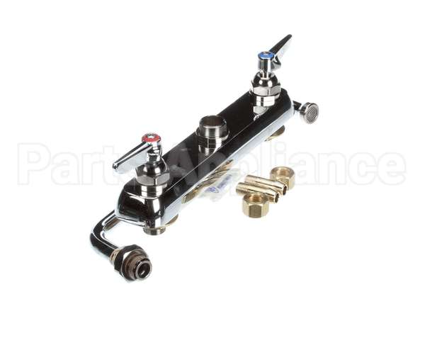 B-1123 T&S Brass Workboard Faucet, Deck Mount, 8 Centers,