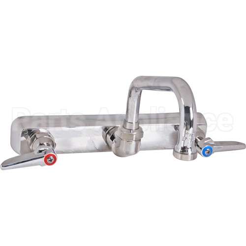 B-1125 Compatible TS Brass Faucet, 8"Wall, 6"Spt, Leadfree