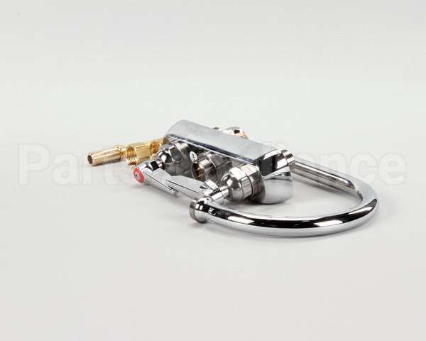 B-1141 T&S Brass Workboard Faucet, Deck Mount, 4 Centers,