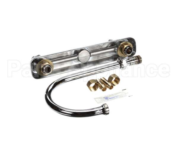 B-1142 T&S Brass Workboard Faucet, Deck Mount, 8 Centers,