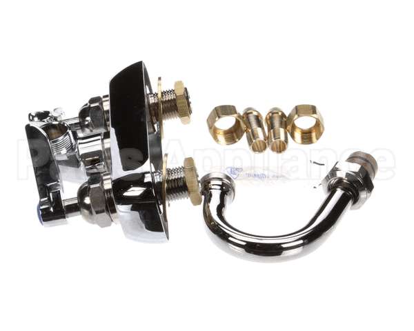 B-1146-01 T&S Brass Workboard Faucet, Wall Mount, 4 Centers,