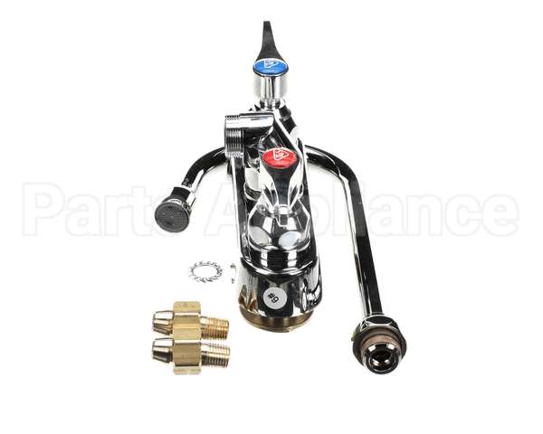 B-1146-02A T&S Brass Workboard Faucet, 4 Wall Mount, 017907-4