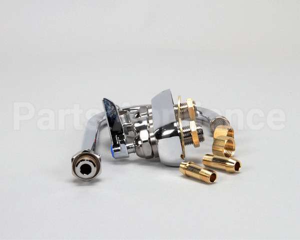 B-1146 T&S Brass Workboard Faucet, 4 Wall Mount, 133X Swi