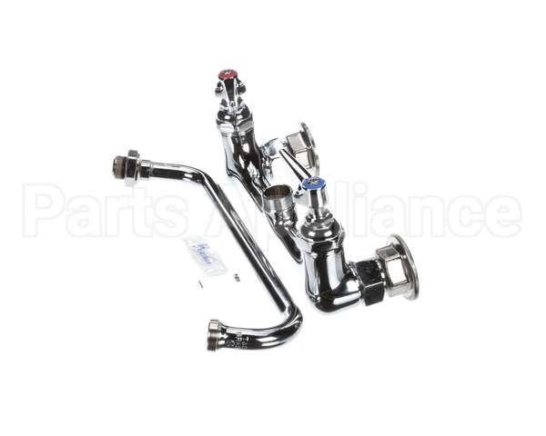 B-2342 T&S Brass Double Pantry Faucet, Wall Mount, 8 Cent