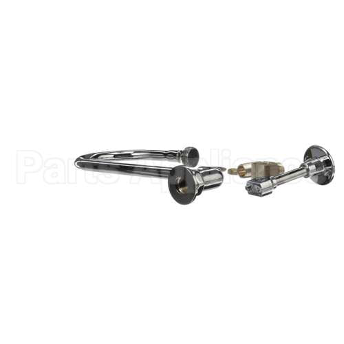 B-2456-W T&S Brass Wall Mount Elbow, 123X Rigid Gooseneck,