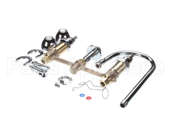 B-2850 T&S Brass Lav Faucet Concealed Bdy 8 Centers Qt