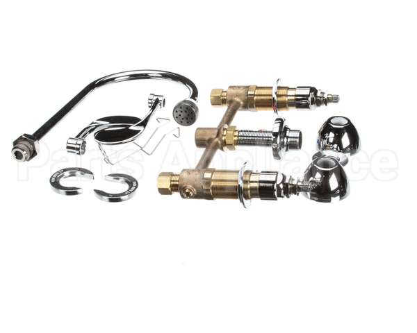 B-2866-04-QT T&S Brass Concealed Widespread Faucet 8 Centers