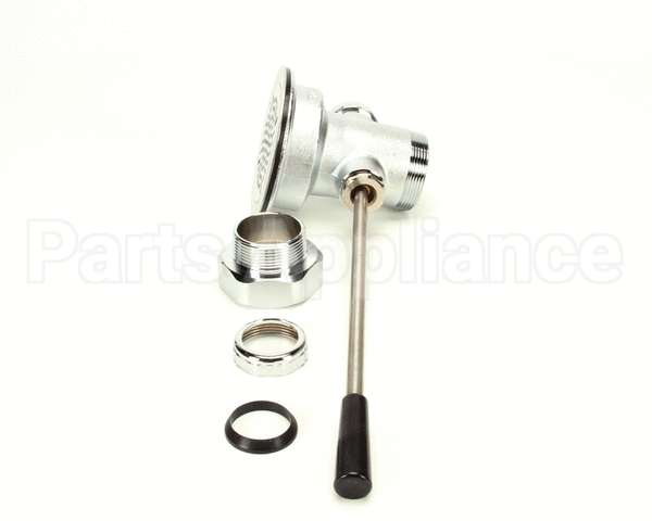 B-3970 T&S Brass Waste Drain Valve, Lever Handle, 3-1/2 X