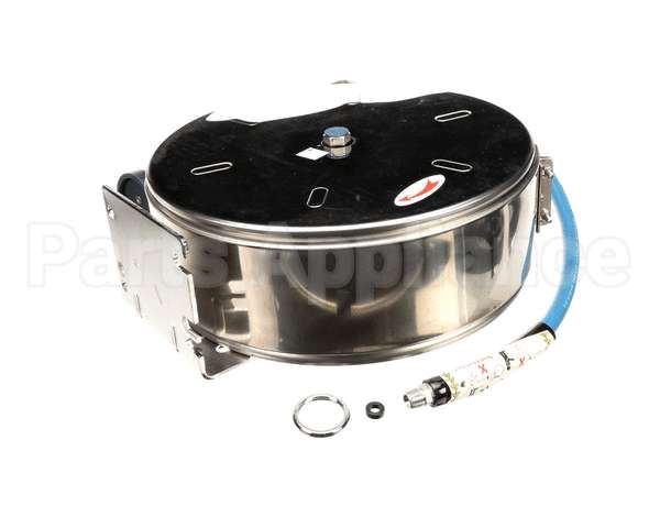 B-7122-C01 T&S Brass Hose Reel,Enclosed,Stainless Steel,30'Ho