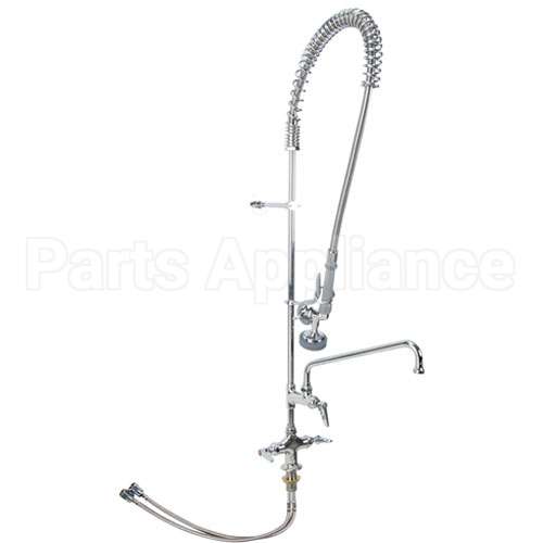 B0113ADF12B Compatible TS Brass Pre Rinse Deck Mnt W/Add-On Faucet