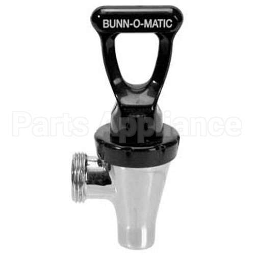 BU3287.0003 Compatible Bunn Faucet, Fast Flw, Chr/Blk Hndl